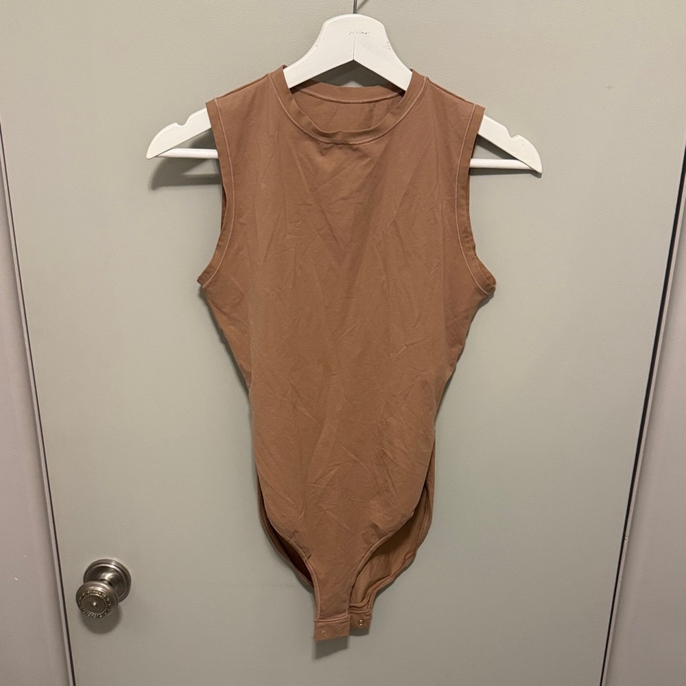 SKIMS Tan Sleeveless Bodysuit